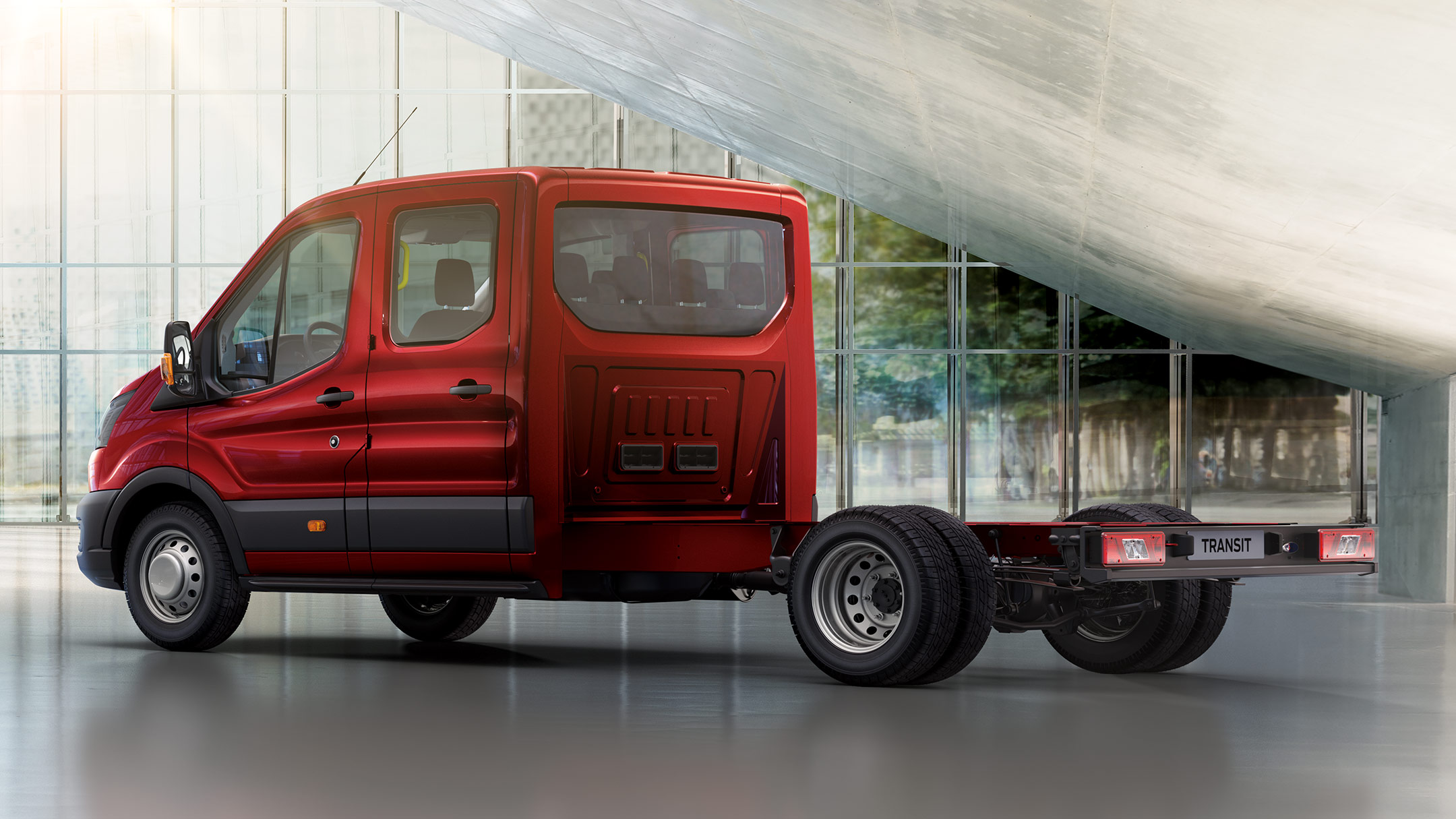 Transit Chassis Cab rear view