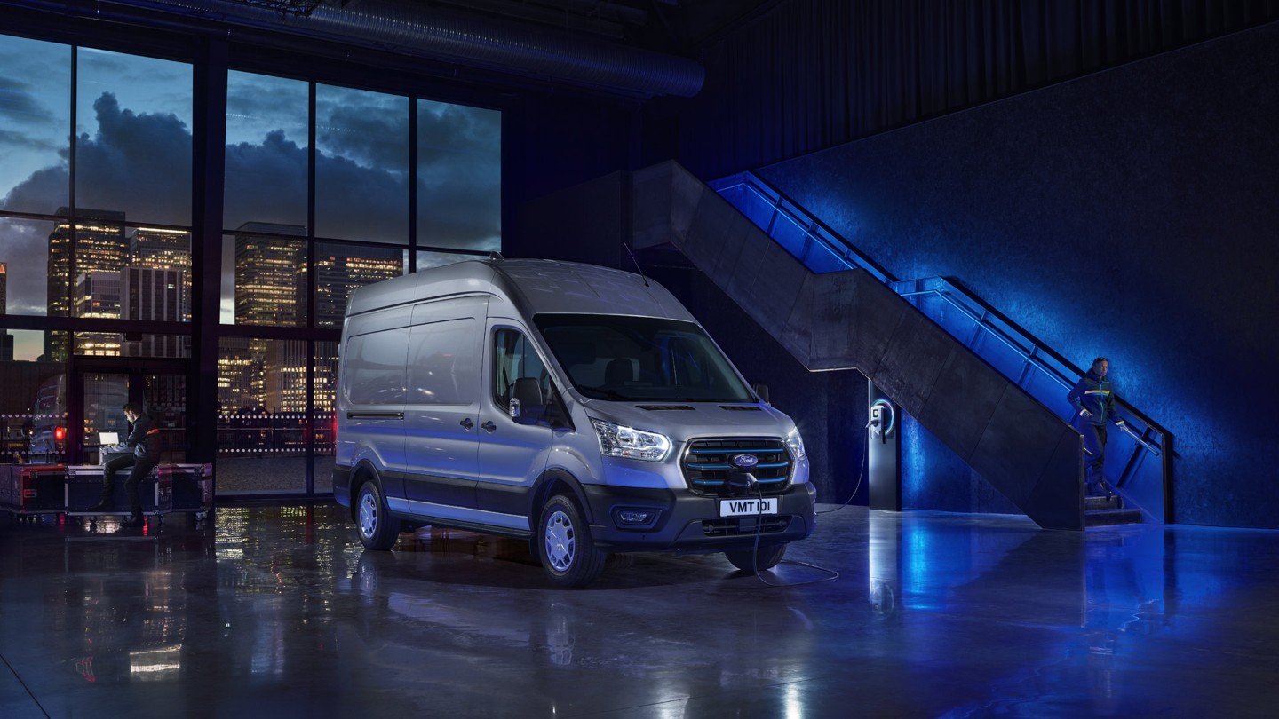 Ford All-Electric Transit Van showroom
