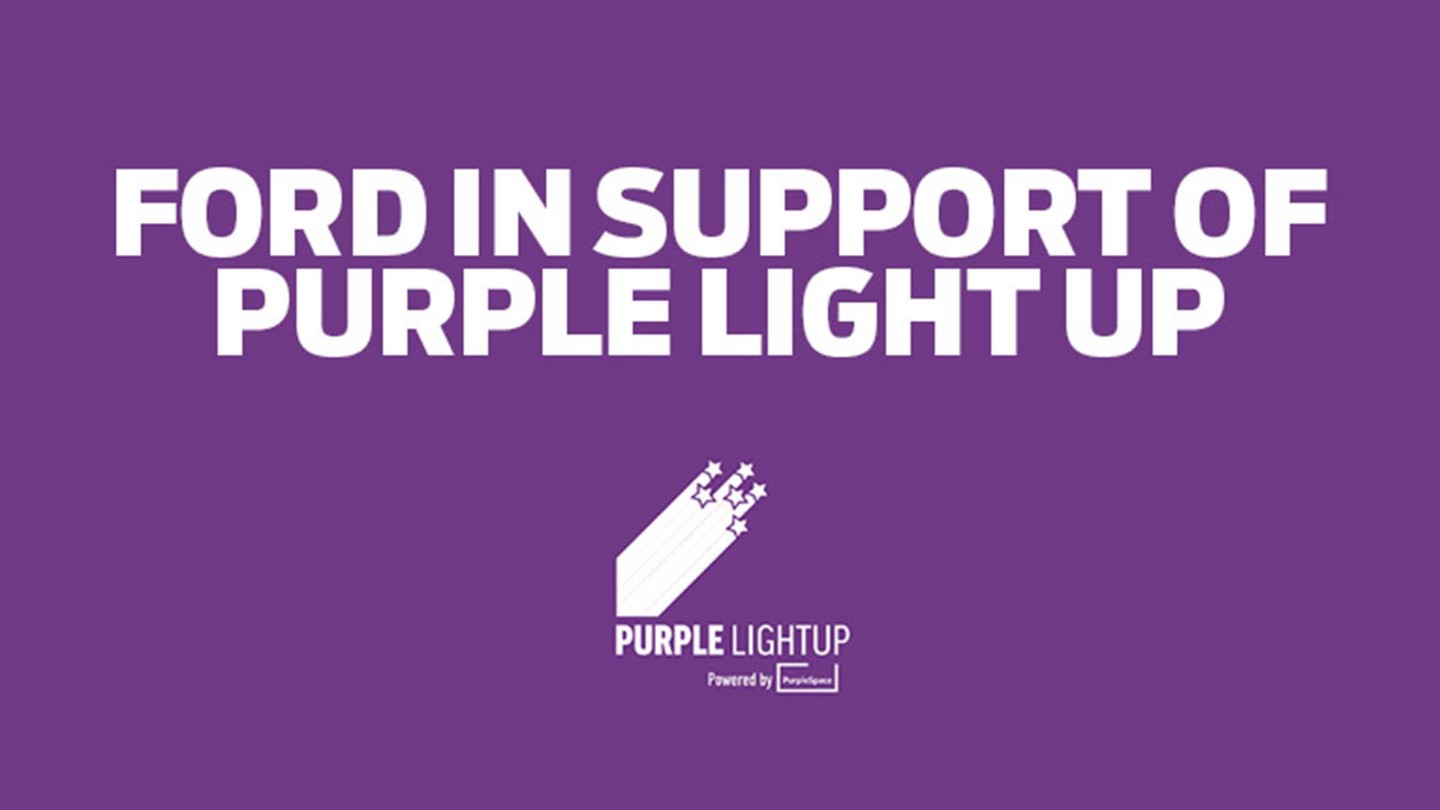 Ford Purple Lights Up Day
